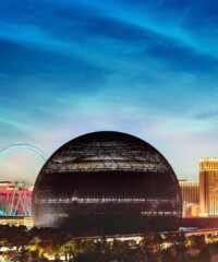 An immersive new entertainment venue opens near the Strip in Las Vegas