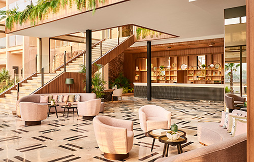 The lobby at Zafiro Palace Andratx